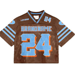 Camiseta de Fútbol Americano Juvenil Sublimada Personalizada al por Mayor, Camiseta de Entrenamiento Universitaria Extra Grande para Equipos Unisex con Nombre de Equipo - Product Image 6