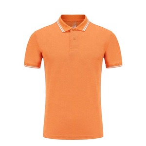 Hombres de alta calidad para Polos Nuevo diseño Casual manga corta Golf camisa personalizada rayas cuello impreso Technics Anti-Pilling - Product Image 5