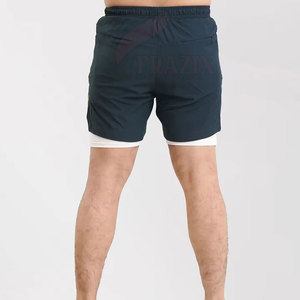 Pantalones Cortos Deportivos Transpirables para Hombre, Pantalones Cortos de Correr de Doble Capa, Pantalones Cortos Deportivos de Doble Capa para Gimnasio - Product Image 3