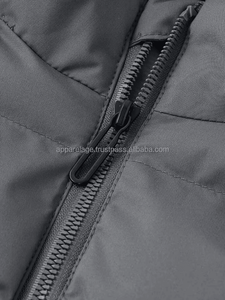 Gilet en toile léger et personnalisable pour homme, veste à col montant, capuche, vêtements d'extérieur sans manches, service OEM - Product Image 2