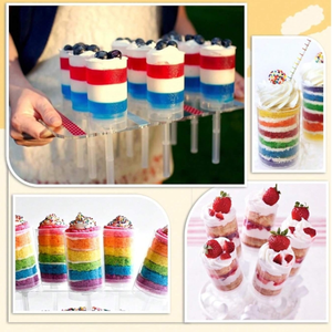12 pezzi torta Pop Push Up contenitore gelatina gelato contenitore con coperchio per matrimonio compleanno Dessert per festa di Dessert <span class=keywords><strong>pasticceria</strong></span> strumenti - Product Image 4
