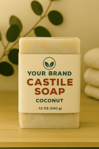 Etiqueta privada 32oz Jabón de Castilla Refrescante Aroma de salvia oscura Orgánico Fórmula blanqueadora suave Sal mineral - Product Image 5