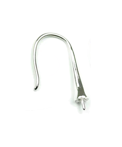 Gancho para la oreja de ajuste de plata esterlina de 4mm CON BUCLE ABIERTO POR DEBAJO Fabricante y proveedor Componentes para encontrar joyas de plata - Product Image 5