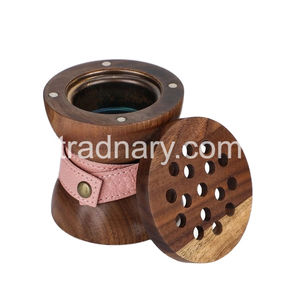 Quemador de incienso de cuero, quemador de perfume, soporte de incienso, fragancia aromática, quemador de carbón Oud - Product Image 4