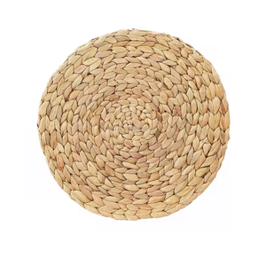 Round Water Hyacinth Dinner Pad Mat <b>Placemat</b> Tablemat for Wedding Woven Charger Plate Made in Viet Nam - Product Image 5