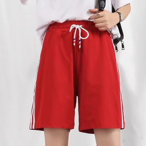 กางเกงขาสั้นผู้หญิงขาสั้นยาวถึงเข่าสีล้วนทรงหลวมทันสมัยปรับแต่งได้สำหรับฤดูร้อน - Product Image 2