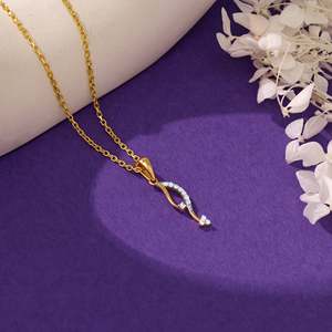 Allure Gold Diamond Pendant Collares de lujo con diamantes seductores - Product Image 1