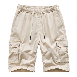 Short cargo décontracté pour hommes 100% coton, coupe-vent, pantalon de sport léger de grande taille pour l'automne, vêtements d'extérieur, taille moyenne, vente en gros OEM - Product Image 3