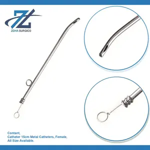 कैथेटर 15 सेमी महिला स्टेनलेस स्टील कैथेटर 6-चैंबर धातु सर्जिकल उपकरण पाकिस्तान निर्माता से मूल सेट - Product Image 3