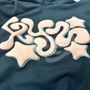 Sudaderas con Capucha Personalizadas con Estampado Puff para Hombre, Sudadera Oversize de Algodón y Felpa, Estilo Urbano, Sudadera con Capucha y Logotipo 3D en Relieve, Sudaderas de Algodón - Product Image 3