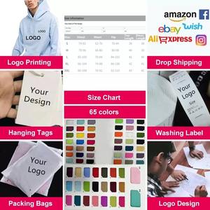 Hoodies Manufacturer Towel Embroidery Heavyweight 100% Cotton Plain Pullover <b>Oversized</b> <b>Hoodie</b> - Product Image 6