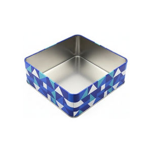 Food Grade Square Tinplate Matte Tin <b>Box</b> Custom Printing <b>Packaging</b> for <b>Chocolate</b> Cookies Candy - Product Image 4