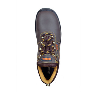 Zapatos DE TRABAJO marrones hechos a mano de alta calidad para hombres Crazy Horse cuero antideslizante e impermeable con cómoda puntera - Product Image 3