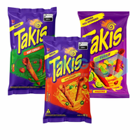 Le plus vendu des snacks Takis Hot Chili 90gr en vrac snacks exotiques en gros au meilleur prix