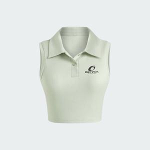 Camisetas sin Mangas para Mujer, Corte Regular, Talla Personalizada, Verano, Venta al por Mayor, Transpirables, Diseño Casual con Cuello, Tejido de Punto, Cortas - Product Image 6