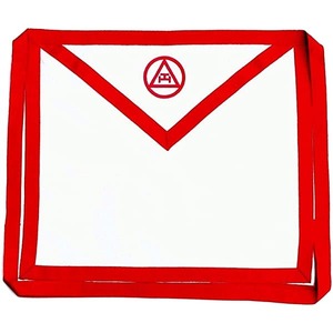 Tablier de membre maçonnique RegaliaLodgeMasonicRoyalArchMason avec fermeture éclair Raxine, broderie tendance et chaînes, sangle unique, unisexe, forme coussin - Product Image 3