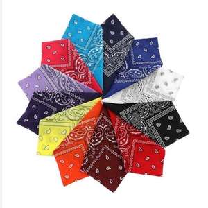 Bandanas Paisley 24 couleurs populaires en usine, 100% polyester coton, en stock, prix bas, bonne qualité - Product Image 1