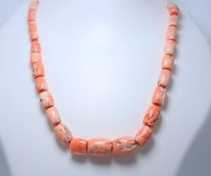 Collar liso de Coral japonés con piel de Ángel Rosa Natural de Plata de Ley 925, collar de cuentas con bloqueo de pavé, collar de diamantes de 16 pulgadas - Product Image 4