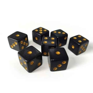 Dés en corne de buffle naturelle, écologiques et aux motifs de grain uniques pour les jeux de société RPG, haute qualité - Product Image 1