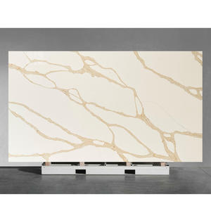 Losa de Cuarzo Artificial Jumbo Calacatta Gold NV919 - Product Image 1