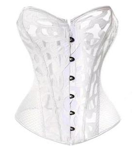 OEM ODM encaje gótico boda cintura entrenador frente Busk busto copas Bustier acero deshuesado Shapers malla fina corsé transpirable característica - Product Image 1