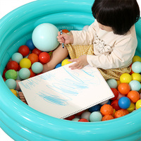 Piscine gonflable unisexe pour enfants en PVC, marque privée OEM (WC-P86), pliable, 3 chambres à air, écologique, réglable, pour usage extérieur, vidange facile