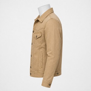 Chaqueta de Mezclilla Lavada para Hombre, Tela de Algodón Premium, Acabado Vintage, Ajuste Cómodo, Construcción Duradera, Ideal para Uso Casual - Product Image 2