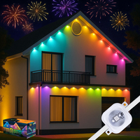 Guirlandes lumineuses extérieures permanentes professionnelles 24V RGB LED Pixel de 30m et 60m pour les maisons et les bâtiments – Éclairage de Noël