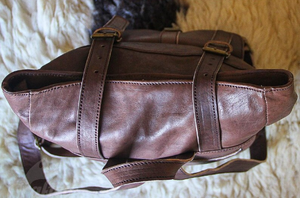 Sac à dos en cuir marocain fait à la main: sac de voyage vintage - Product Image 3