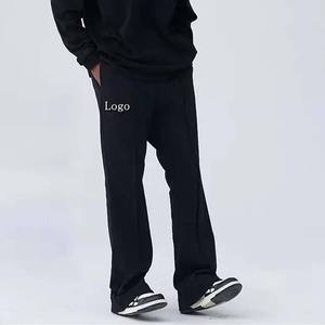 Customizable Men's Premium Quality Casual Flared Jogger Track Pants <b>Elastic</b> <b>Waistband</b> Stacked Flare Sweatpants Canvas Center - Product Image 3