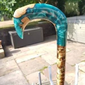 ไม้เท้าเรซินไม้กันลื่นพร้อมที่จับแข็งแรงหลายรูปทรงสำหรับคนสูงอายุที่ฟื้นฟูสภาพ - Product Image 5