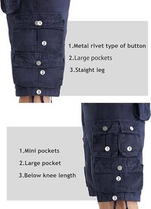 Pantalones cortos de carga para hombre de calidad superior Último estilo Tarifa asequible Venta caliente Pantalones cortos de carga para hombre ligeros con logotipo/colores personalizados - Product Image 5