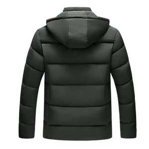 Chaqueta acolchada de algodón con logotipo personalizado para hombre, chaqueta acolchada de invierno North con cara hacia abajo, informal, cálida, acolchada con burbujas, acolchada con burbujas - Product Image 3