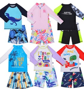 Maillot de bain pour enfants de haute qualité pour garçons filles ensemble de vêtements de sport d'été avec chapeau à manches longues vente en gros pas cher maillot de bain pour enfants - Product Image 4