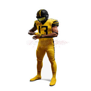 Uniforme de football américain personnalisé de haute qualité, nouveau design avec des caractéristiques de taille plus respirantes, style de jeu - Product Image 2