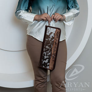 Nouveau classique pays taillé à la main boîte à bijoux étui Western véritable cheveux sur bijoux étui de voyage femmes luxe bijoux organisateur étui - Product Image 2