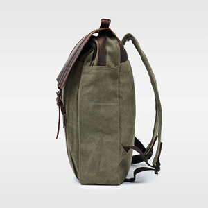 Vente en gros de sac à dos en toile de grande capacité en cuir personnalisé sac à bandoulière de luxe décontracté style souple école randonnée et voyage - Product Image 5