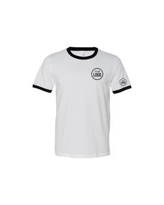 Bella + Canvas X para Level Apparel Ringer Tee Unisex Soft Poly-Cotton Contraste Trim Eco-Friendly Screen Printed Shirt Custom - Product Image 5