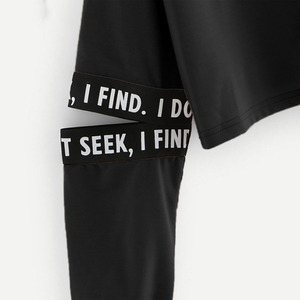 Hot Selling Women's Winter Oversized <b>Wool</b> Hoodie Set Short Letter Print Face Crop Top Front Logo Loose Fit Comfortable Badge - Product Image 3