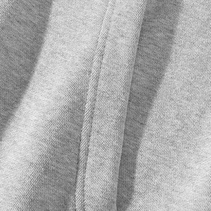 Sweat-shirts à capuche gris surdimensionnés et courts pour hommes, épais, zippés, avec logo personnalisé, épaules tombantes, double fermeture éclair, 100% coton, hiver, pas cher, en gros - Product Image 4