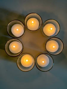 Bougies votives en cire de palme de style vietnamien classique de 10 heures sur mesure pour les mariages fêtes du nouvel an décor à la maison haut de gamme - Product Image 5