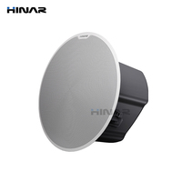 Haut-parleur de plafond 2 voies alimenté par courant alternatif de qualité supérieure avec grille en alliage de zinc, fixation magnétique, 6,5 pouces, 60 W, son haute clarté pour restaurants et bars