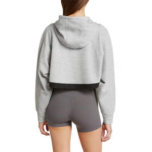 Sudadera Corta Personalizada de Alta Calidad para Mujer con Cintura Ajustable con Cordón y Ajuste Casual para un Look Diario Moderno - Product Image 4