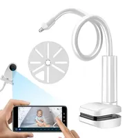 Support de Moniteur Bébé, Support de Caméra Bébé, Bras Long Télescopique, Rotation à 360 Degrés, Étanche, Hauteur Réglable, pour Bureau et Lit