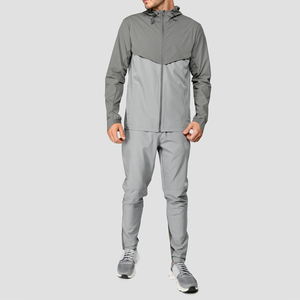 Streetwear design logo personnalisé pour hommes coupe-vent en nylon softshell imperméable tissé pour sports de plein air veste de course pour hommes - Product Image 2