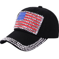 Casquette de baseball patriotique drapeau américain USA, couleurs contrastées, coton de haute qualité, tissu sportif courant, unisexe, réglable, 4 juillet