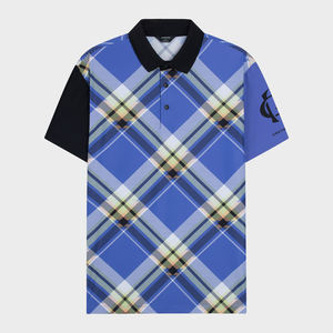 Camisas de Golf para Hombre Aristino, 77% Poliamida, 23% Elastano, Estampado, Tejido No Tejido, Estilo Casual Elegante, Manga Corta con Botones - Product Image 1