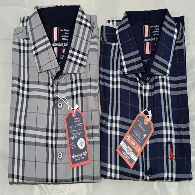 new Style customize design 100% cotton check flannel Vacation shirt for men different sizes