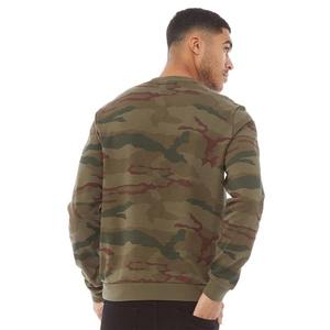 Sweat-shirt unisexe à col rond en coton 100% uni, teinture unie, hiver, avec logo personnalisé pour hommes - Product Image 2