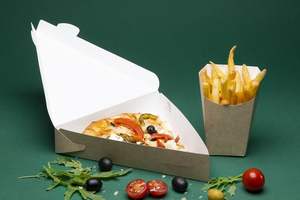 Caja de Papel Kraft al por Mayor a Prueba de Fugas para Pizza, Tartas y Comida para Llevar, Exhibición con Logotipo Personalizado - Product Image 5